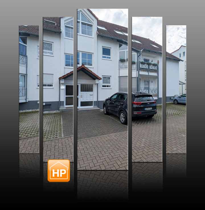 schöne, moderne 2 Zimmer-Küche-Bad-Balkon Wohnung in Ruchheim mit Stellplatz